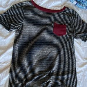 Striped shirt with pocket